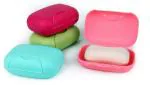 Inditradition Plastic Travel Soap Box | Soap Case Holder for Bathroom, Pack of 2 (Assorted Colour)
