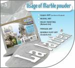 La Jarden Marble dust, White Marble Powder for Mural Art, Relief Painting, Raised Art, Persian Art, DIY, Gift for Artists, Students, Children & for All Arts & Crafts pack of 450g