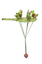 HAST SHILP Green Wooden Pecking Bird, 8 X 5 X 0.5 Inches