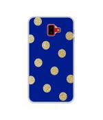 Casotec Gold Small Circle Design Printed Silicon Soft TPU Back Case Cover for Samsung Galaxy J6 Plus