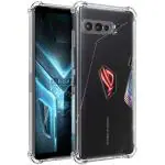 Lustree Asus Rog Phone 3 Transparent Rubber Shockproof and Dustproof Mobile Back Cover