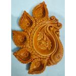 Mukherjee Handicrafts Terracotta/Earthen Clay Decorative 5 Diwali Diya Decorative Tray