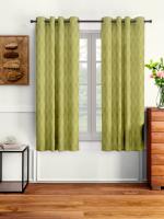 Cortina Long Emboss Crush Polyester Window Curtain 5 ft x 4 ft Pack of 2 (Design 7)