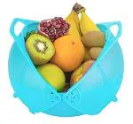 Mungat Multicolor Plastic Foldable Double Fold Rice Bowl for Kitchen