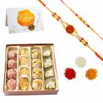 Delight Foods Assorted Rosy Dry Fruits 400g + Greeting Card | Kaju & Dry Fruits Sweets | Indian Sweets | Gift Pack (Rakhi)