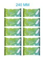 SONAL Ultra Soft Sanitary Pads Super Absorbent Champion for Women 240 mm Pack of 10 (60 Pads)