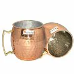 Prisha India Craft Copper Nickel,470 ML Set of 2