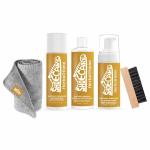 ROYAL CARE PROFESSIONAL FOAM CLEANER 150 ML + SHOE POLISH & MOISURIZER CREAM 200 ML + SHOE DEODRIZER WITH DISINFECTANT SPRAY 200 ML + 1 BRUSH + 1 MICROFIBER CLOTH | Works on Leather, Whites, Nubuck, Golf Shoes, Basketball Shoes, Boots, Sandals