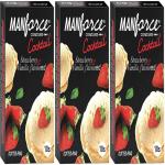Manforce Cocktail Condoms (Dotted-Rings) Strawberry & Vanilla Flavoured- 10 Pieces pack of 3