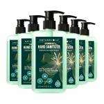 NATURE CODE Ayurvedic Hand Sanitizer - 275ml | Alcohol Based Hand Sanitizer | 70% Alcohol Liquid Gel Sanitizer with Pump - (Pack of 6 x 275ml)