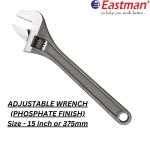 Eastman Adjustable Wrench Fully Polished, Phosphate Finish, Effortless Screw Adjustable, Size :- 15 inch or 375mm, E-2051P