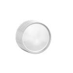 Shri & Sam Nikki Stainless Steel Double Wall Side Plate 21 cm (6 pcs)