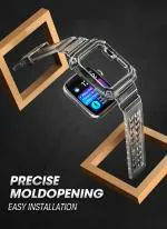 SUPCASE [Unicorn Beetle Pro Designed for Apple Watch Series 8/7/6/SE/5/4 [41/40mm], Rugged Protective Case with Strap Bands (FrostBlack)