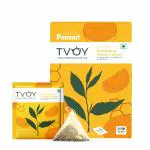 TVOY Green tea Bags| Pyramid Tea Bag (Lemon and Honey), 1.8 g (20 Pcs)