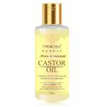 DRONTIKA WILD & PURE 100% Pure Castor Oil - Cold Pressed - For Stronger Hair, Skin & Nails - No Mineral Oil & Silicones, 100ml