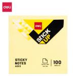 Deli Adhesive Bright Colour Sticky Notes, Detachable & Repositionable Rectangle Shape Tab Memo Pad
