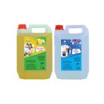 GOVIN WASH Kitchen Cleaner Dish Cleaning Gel with Detergent Liquied Gel 10L (lemon+ Transparent)