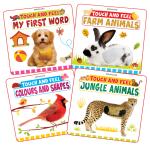 Touch and Feel Series 4 Books 40 Pages