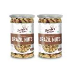 Berries & Nuts Premium Jumbo Brazil Nuts | 400 Grams | 2 Bottles of 200 Grams
