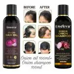 Eneeva Onion Hair Oil and Onion Hair Shampoo for Hair Growth Oil | Onion oil and shampoo Combo (100oil+100ml )