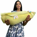 Hoopa 2 In 1 Button Nest Feeding Pillow Cushion Yellow