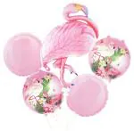 My Party Suppliers Big Flamingo Bird Theme Balloon Bouquet (pack of 5)