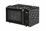The Furnishing Tree Microwave Oven Cover for LG 28 L Convection Microwave Oven MJ2886BFUM Floral Pattern Black