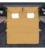 STORIA OF SHED Chicoo Solid Microfiber Queen Size Bedsheet with Pillow Cover (2.6 x 2.29 m) (Light_Trail_Queen_Plain_Chicoo)