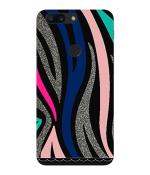 Bhaicover Oneplus 5T Multicolor Plastic and Polycarbonate Glitter Pattern Mobile Back Cover