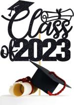 Zyozique 2023 Graduation Party Decoration,Congratulations Decoration, Class of 2023 Cake Topper
