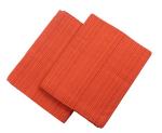 Tharunsha Elite 100% Natural Pure Cotton All Weather Blanket / Solapur Bedsheet Orange Set of 2
