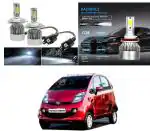 Feelitson White Car C6 H4 Compact Design 36W/3800Lm Led Headlight For Tata Nano New (Pack Of 2)