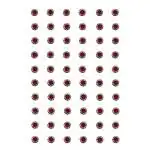 Vama Fashions Golden Crystal White Diamond Maroon Stone Bindi Sticker for Girl - 60Bindis Forehead Maroon Bindis  (Stone Bindi)