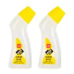 Deli Strong Adhesive Liquid Washable Glue with Sponge Applicator for Paper, 2pc,130ml, EA21410