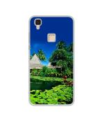 Casotec Tropics Water Design Printed Silicon Soft TPU Back Case Cover for Vivo V3