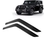 Kingsway Car Wind Deflectors Rain Guard Window Visor for Mahindra Thar 2020, 2021, 2022, 2023, 2024, 2025 Model, Car Door Visor Online India, Car Sun Shades
