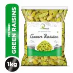 Bioherbs 100% Natural Premium Seedless Green Raisins 1 kg