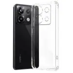 Fashionury Shockproof Crystal Clear Back Cover Case for Redmi Note 13 Pro 5G| Raised Bumps for Camera & Screen Protection | Transparent Back Cover Case for Redmi Note 13 Pro 5G