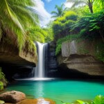 Love Creation 12x18 Size poster print for creative wall art- tropical-oasis-10121(Non Sticker)