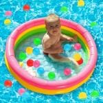 PlayVista Baby Swimming Pool,Playing Toy for Summer for Kids,Little Pump Pool,Kiddie Paddling Pool Indoor&Outdoor Summer Ground Pool SetToddler Water Game Round Colourful Ring Baby for Kids/Girl/Boy/Baby Bath Tub Pool for Pre Kindergarten Toys(4 ft )