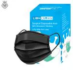 Lioncrown 3Ply Non-Woven Surgical Disposable Black Face Mask (Pack 50)