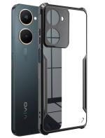 Knotyy Back Cover for IQOO Z9 Lite 5G (Black, Polycarbonate, Silicon, Pack of: 1)