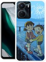 MADRE Back Cover for vivo Y16 (Multicolor, Shock Proof, Silicon, Pack of: 1)