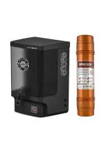 Noir Aqua Jade RO Water Purifier with Active Copper RO+ UV+ UF+ TDS Control+ Pre Filter & Accessories, RO Water Filter System for home 10 Ltrs, 8 Stage (Black)