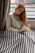 STATUS All Season Multipurpose Polar Fleece Single Bed Blanket/Light Weight Blanket (Black)