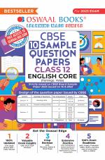 Oswaal CBSE Sample Question Papers Class 12 English Core for 2023 Board Exam (based on CBSE Sample Paper released on 16th September)