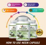 VLTAVA Neem + Skinglow Capsules | Helps Fight Dryness in Face and Remove Dead Cells Goodness of Neem