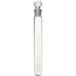 ABGIL Borosilicate Glass Test Tube With Stopper and Graduation 50 ml Capacity - Set of 10 Units - Height x Dia (200mm x 25mm)