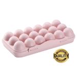 ROY ENTERPRISE 18 Grids Egg Tray Egg Storage Box BPA-Free Fridge Organizer (Multicolor)