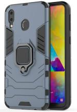 RUNICHA Back Cover for Samsung Galaxy A10s (Blue, Grip Case, Pack of: 1)